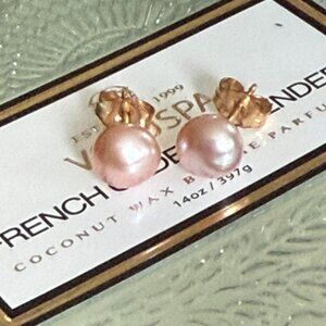 Catbird Blush Pearl Stud Earrings (set)